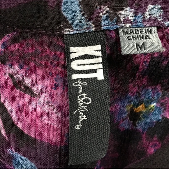 Kut of the Kluth Sheer Blouse Medium - Picture 2 of 7